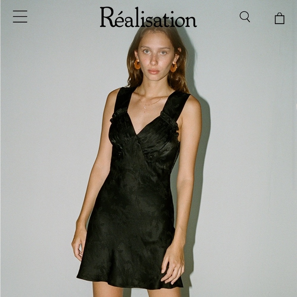 Realisation Par dress The Roxy in Black Dragon NWT Size L.